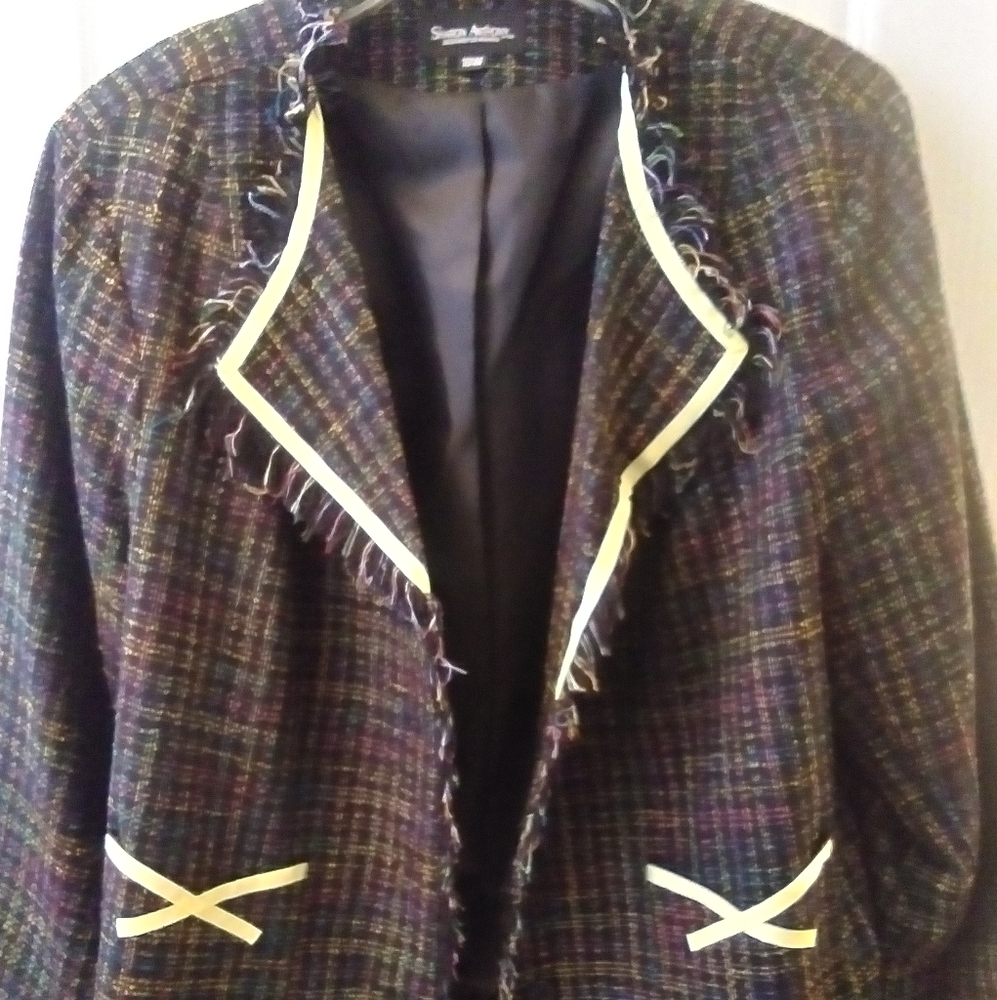 Sharon Anthony Design Cropped Stretch Blazer
